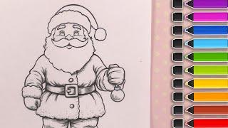 Père Noël Coloriage | Santa Claus Coloring