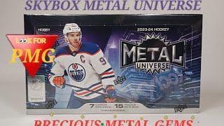 QUICK STRIKE HIT! ️ 2023-24 SKYBOX METAL UNIVERSE HOCKEY HOBBY BOX: THE HUNT FOR CONNOR BEDARD PMG!