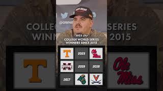 Can you name every College World Series winnner since 2015? #sports #sportstrivia #ncaatrivia
