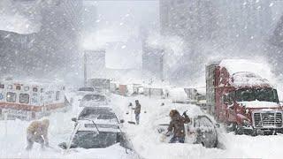 America Now! California Is In Chaos! 19-inch Snowstorm Buries Thousands of Vehicles, Homes