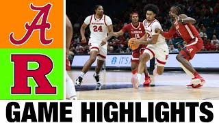 #9 Alabama vs Rutgers Highlights | NCAA Men's Basketball | 2024 College Basketball