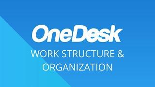 OneDesk - Getting Started: Work Structure & Organization