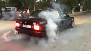 Bilal's BMW E30 M50 Turbo 3 gear burnout