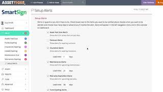 AssetTiger :: Scheduling Alerts and Reminder Emails