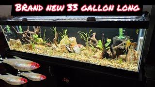 SETTING UP A ALL NEW 33 GALLON LONG PLANTED AQUARIUM