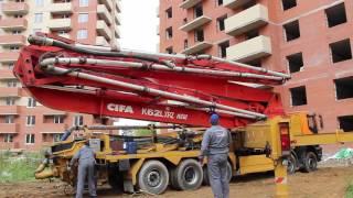 Аренда автобетононасоса в Москве (495) 508-30-00. 62-Meter Concrete Pump