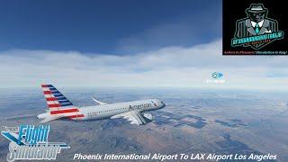 Microsoft Flight Simulator (4K) Phoenix International Airport To LAX Airport Los Angeles