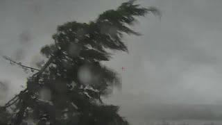 RAW VIDEO: Eppley Airfield camera takes hit during tornado