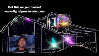 Christmas Vacation House Projection Mapping Video Sample