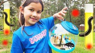 WHERE Are the BUGS Hiding ️️ Zoe’s Winter Backyard Mystery!