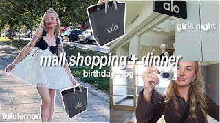 Birthday SHOP W/ ME (alo + lululemon + anthropologie) girls night out