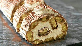 Tiramisu , reteta de tiramisu fara oua, cu piscoturi si mascarpone! Rulada Tiramisu fara coacere