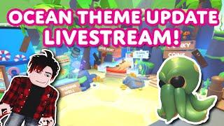 Exploring The New OCEAN THEME UPDATE! Stealing ALL CRANKY'S TREASURE! 🪙Adopt Me! Update Livestream