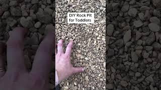 DIY Rock Pit for Toddlers - Screen-free activity