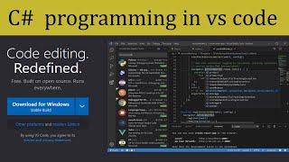 How to install VS Code | C# programming in visual studio