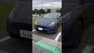 テスラをラッピングしたらカッコ良すぎた #テスラ #tesla #ラッピング #modely #モデルy #ev #車 #automobile #shorts