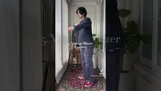 슬랙스 블레이저 셋업은 그만! 빈티지 셋업 코디추천 #shorts