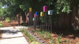 The very first outdoor "Field of Flowers", commissioned by Mark Applebaum & Joan Friedman