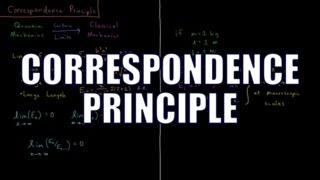 Quantum Chemistry 4.18 - Correspondence Principle