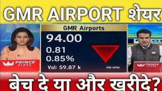 GMR infra share letest news | GMR AIRPORT share news | gmr airport share Target