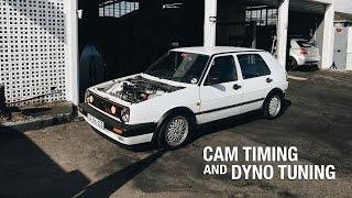 VW MK2 gti 16v on itb’s cam timing adjustment & dyno tuning | a little more power