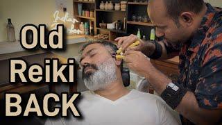 Asmr Old style head massage therapy by Reiki Master Indian Barber