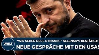 UKRAINE-KRIEG: "Wir sehen neue Dynamik!" Selenskyj bestätigt! Neue Gespräche mit USA geplant!