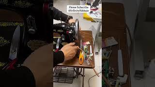 How to change the belt of a classic sewing machine #sewingtips #shorts #sewinghacks