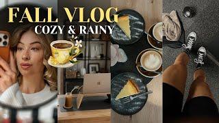 FALL VLOG - cozy, rainy & productive ️️