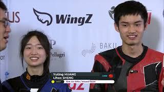 Interview CHINA 1 Gold Medal 10m Air Rifle Mixed Team - 2023 Baku (AZE) - ISSF World Championship