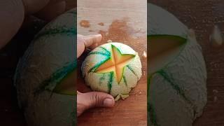 creative muskmelon cutting #MangoArt #FruitCutting #KitchenHacks #cuttingskils #themango