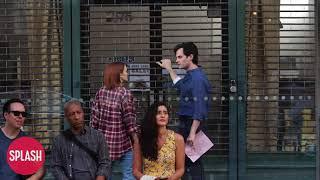 Penn Badgley And Madeline Brewer Spotted Filming At Mooney's Bookstore On The "You" Set