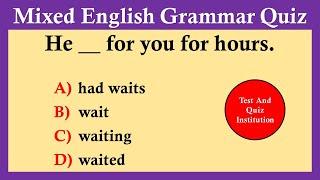 Mixed English Grammar Quiz: CAN YOU SCORE 20/20?