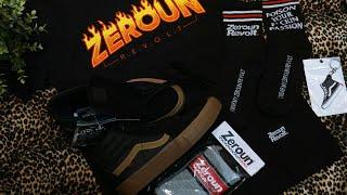 Zeroun Revolt Flames with Sk8-Hi Pro Vans x Thrasher 