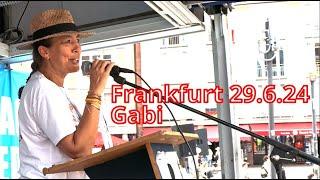 Frankfurt 29.6. Römerberg - Frauenpower - Rede Gabi