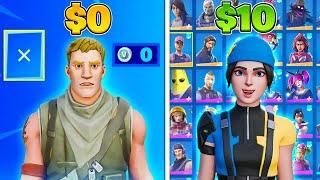 $1 vs $10 Fortnite Account in 2024!