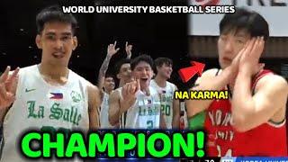 CHAMPION! SOLID ang TEAM EFFORT ng DLSU! Na Karma player ng Korea University! WUBS FINALS HIGHLIGHTS