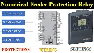 How to setup and configure numerical feeder protection relay -Explained