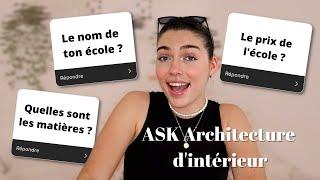 ASK : TOUT SUR MES ETUDES D'ARCHITECTE D'INTERIEUR !