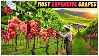 The Most Expensive Japanese Roby Roman Grapes | Next Level Grape Cultivation