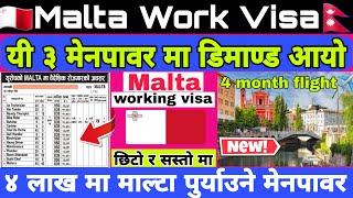 Malta working visa New Update 2025 || Malta working visa for Nepali || Malta work permit 2025