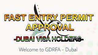 How to Apply Entry Permit For Dubai Visa Holder | Dad's InfoTV