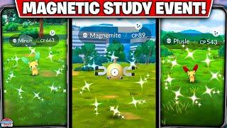 Magnetic Study Event in Pokémon GO: Catch Minun, Plusle, Magnemite with Catch Bonuses!