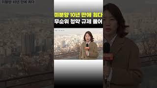 [이슈 직진] 미분양 10년 만에 최다...무순위 청약 규제 풀어 #shorts #뉴스7 | MBN 230228 방송