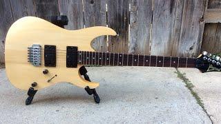 Original metal/rock song "Lying in Bed, Dying" + Black Ibanez RG sanded & refinished to natural wood