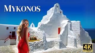 Breathtaking 4k Morning Walking Tour: MYKONOS Greece 2024 