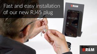 Fastest Way to Wire a Shielded RJ45 Cat. 6A Plug – the R&M FM45