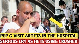 Pep Guardiola Visits Mikel Arteta in Hospital After Car Accident