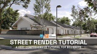 Corona Render Exterior Tutorials for Beginners — 3ds Max + Corona Exterior Full course