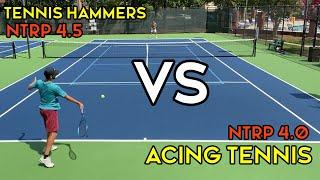 NTRP 4.0 vs NTRP 4.5 : Acing Tennis vs Tennis Hammers (Atlanta Tennis YouTuber Challenge!)